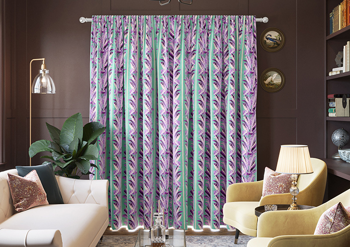 Miami, Purple - Made To Measure Curtains - Image 7
